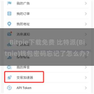 Bitpie下载免费 比特派(Bitpie)钱包密码忘记了怎么办？