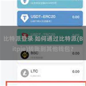 比特派登录 如何通过比特派(Bitpie)转账到其他钱包？