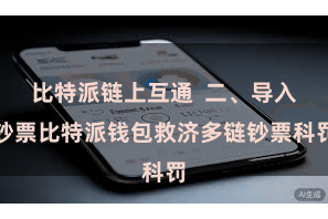 比特派链上互通  二、导入钞票比特派钱包救济多链钞票科罚