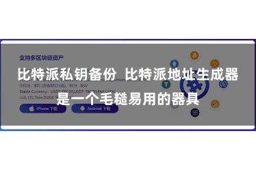 比特派私钥备份  比特派地址生成器是一个毛糙易用的器具