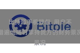比特派手机钱包  用户不错遍地随时掌持我方的财务景况