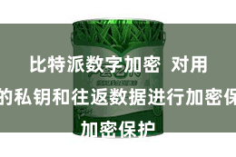 比特派数字加密  对用户的私钥和往返数据进行加密保护